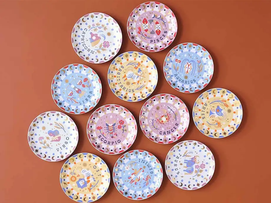 Zodiac Signs Plate "Pisces"