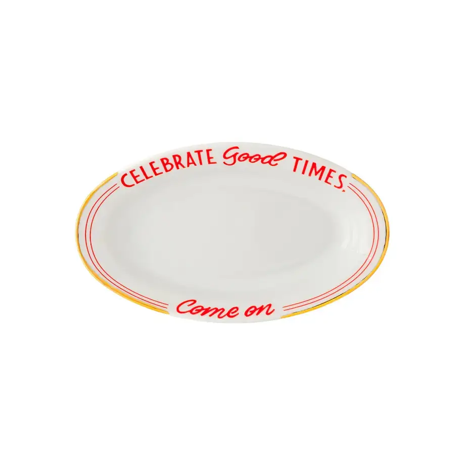 Little Oval Dish "Celebrate Good Times"