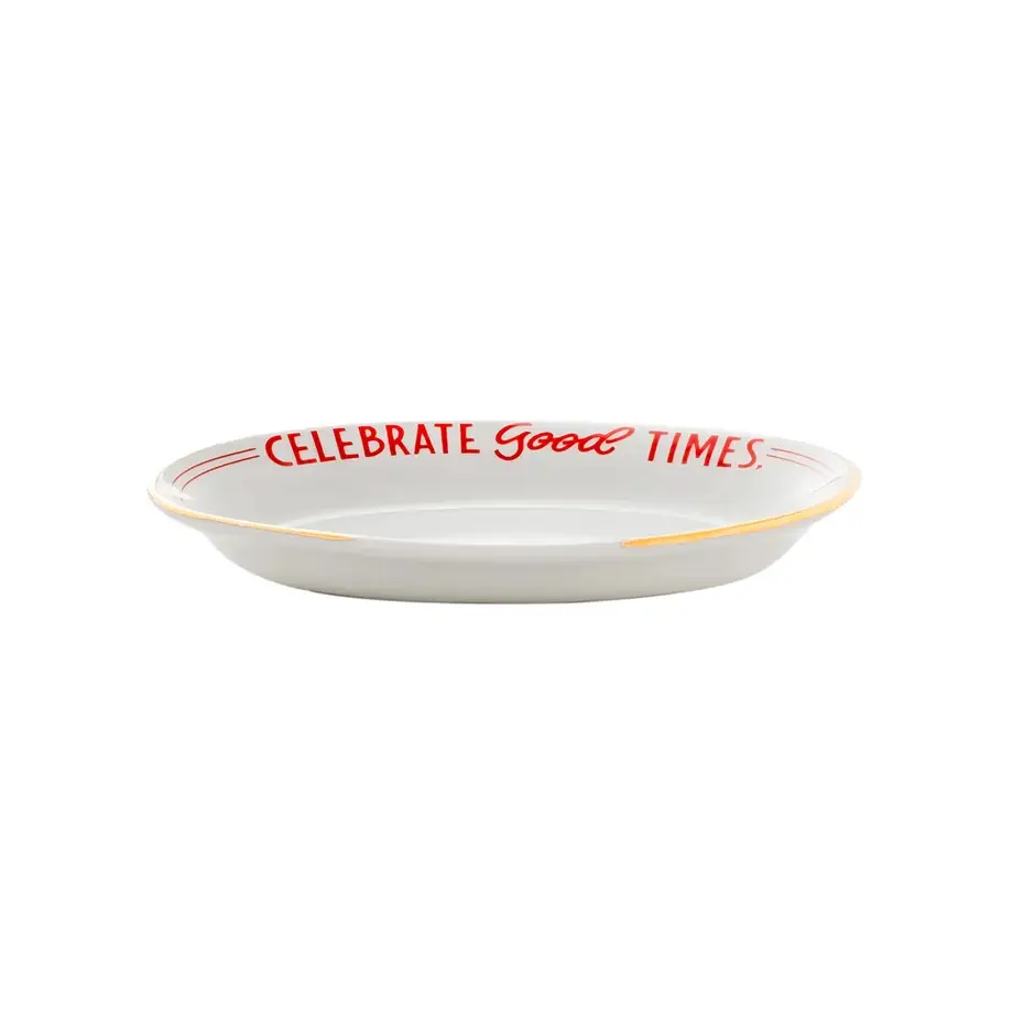 Little Oval Dish "Celebrate Good Times"