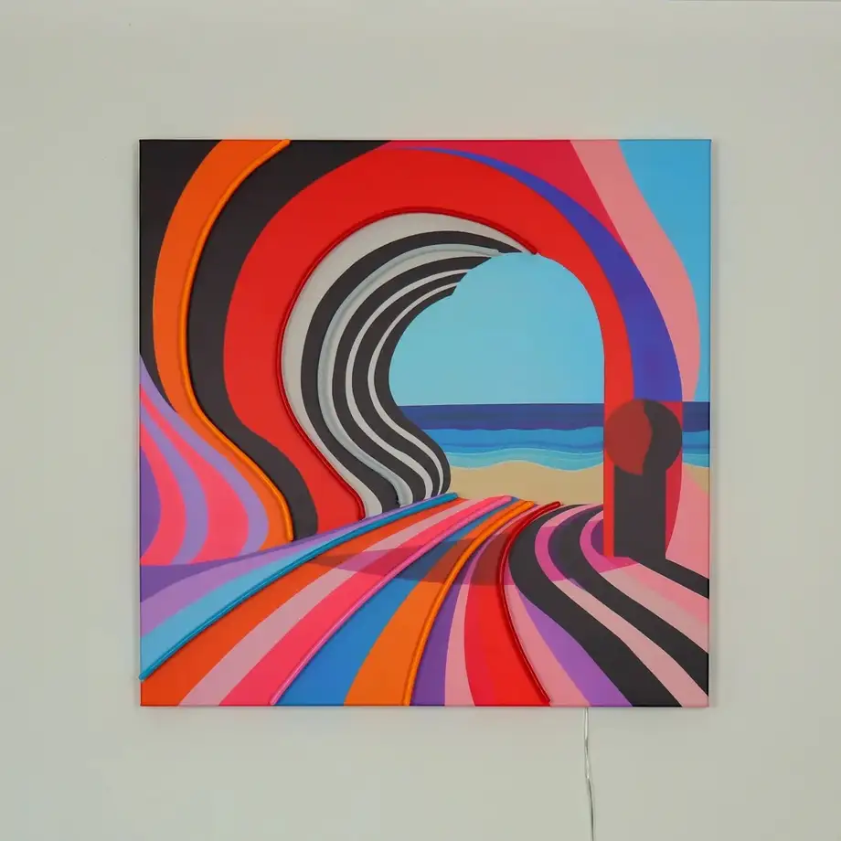 Surreal Shore Wall Artwork Led