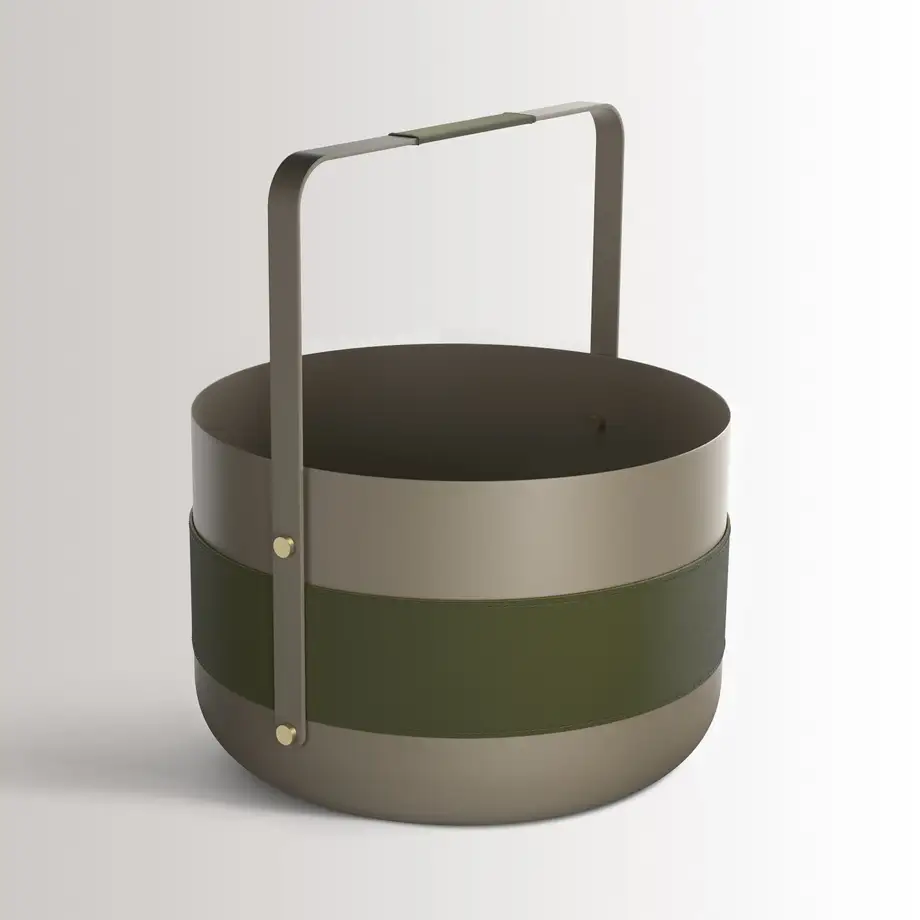 Eldvarm Steel Basket Emma Olive