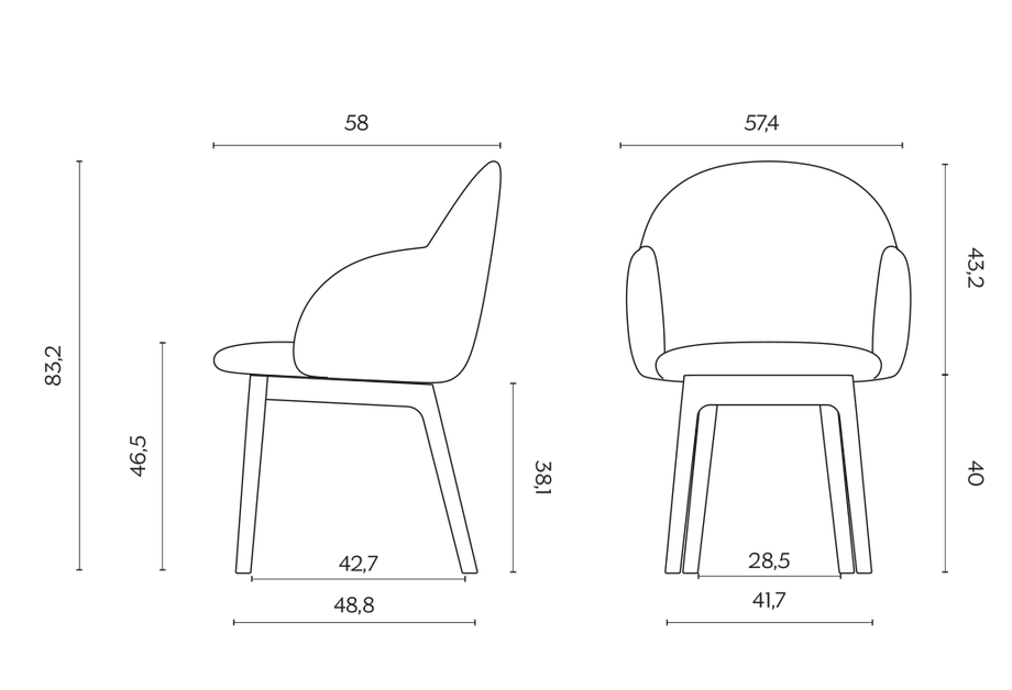 Miniforms iola Chair Wood