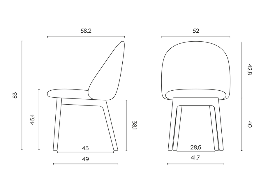 Miniforms iola Chair Wood