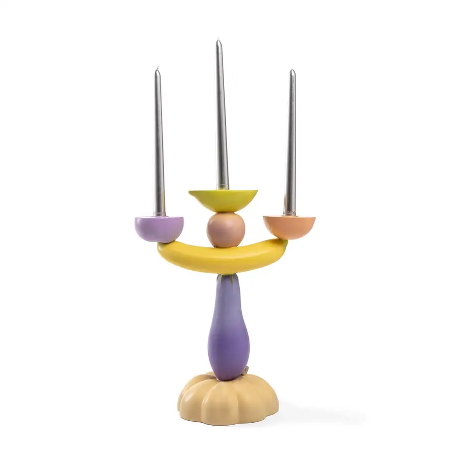 Seletti Vitamin Candelabra Aubergine