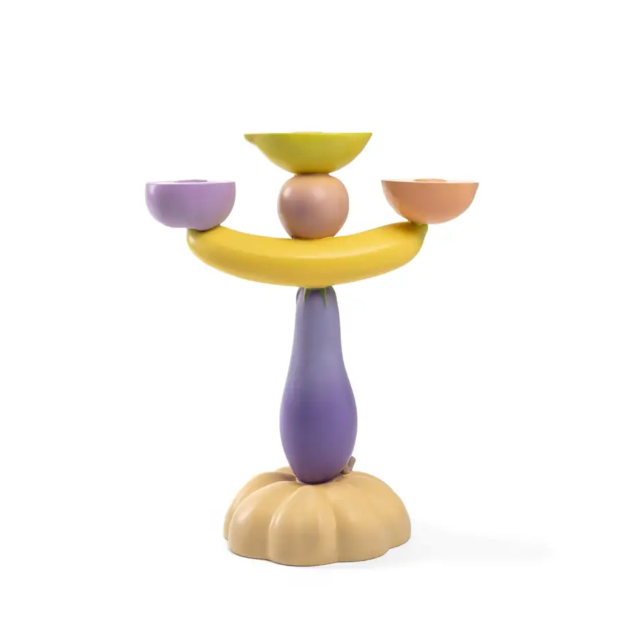 Seletti Vitamin Candelabra Aubergine