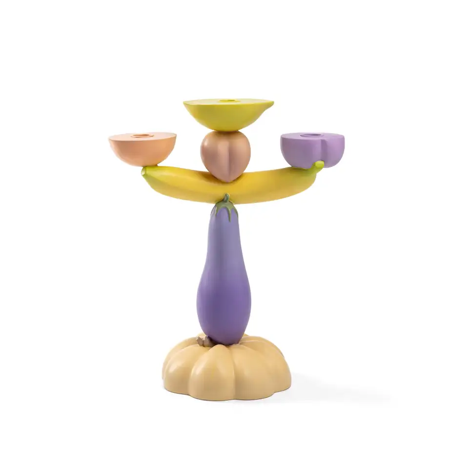 Seletti Vitamin Candelabra Aubergine
