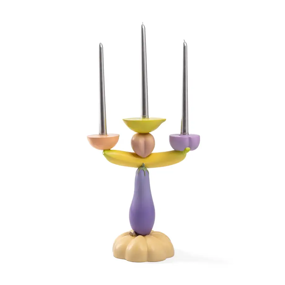 Seletti Vitamin Candelabra Aubergine