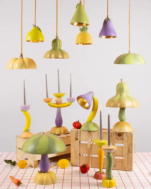 Seletti Vitamin Candelabra Aubergine