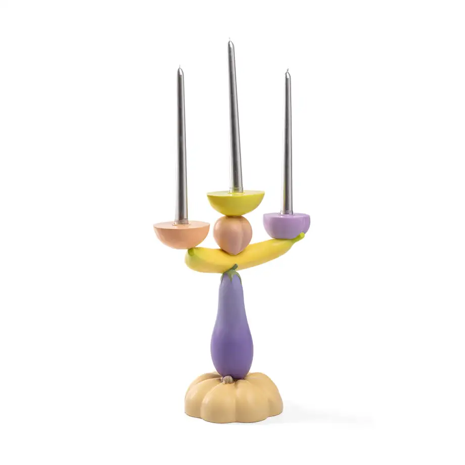 Seletti Vitamin Candelabra Aubergine