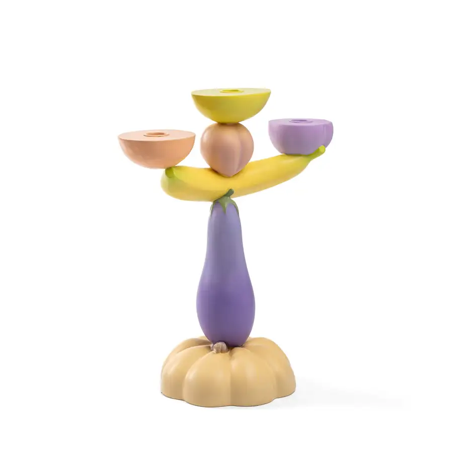 Seletti Vitamin Candelabra Aubergine