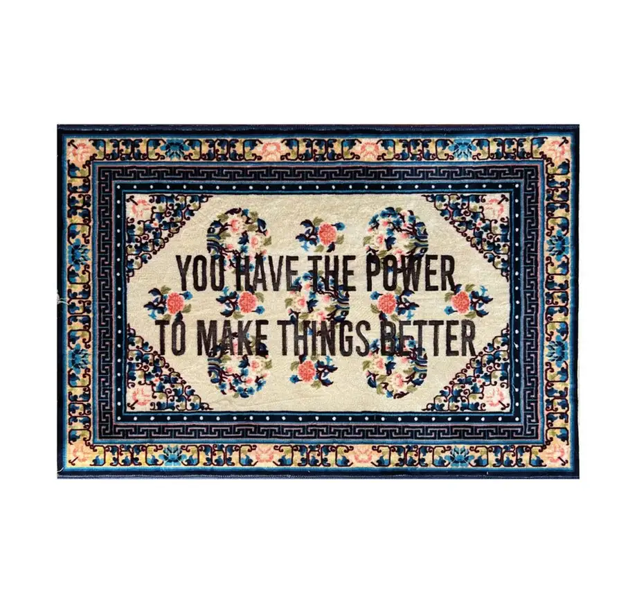 Seletti Burnt Carpet You Have The Power 180x120