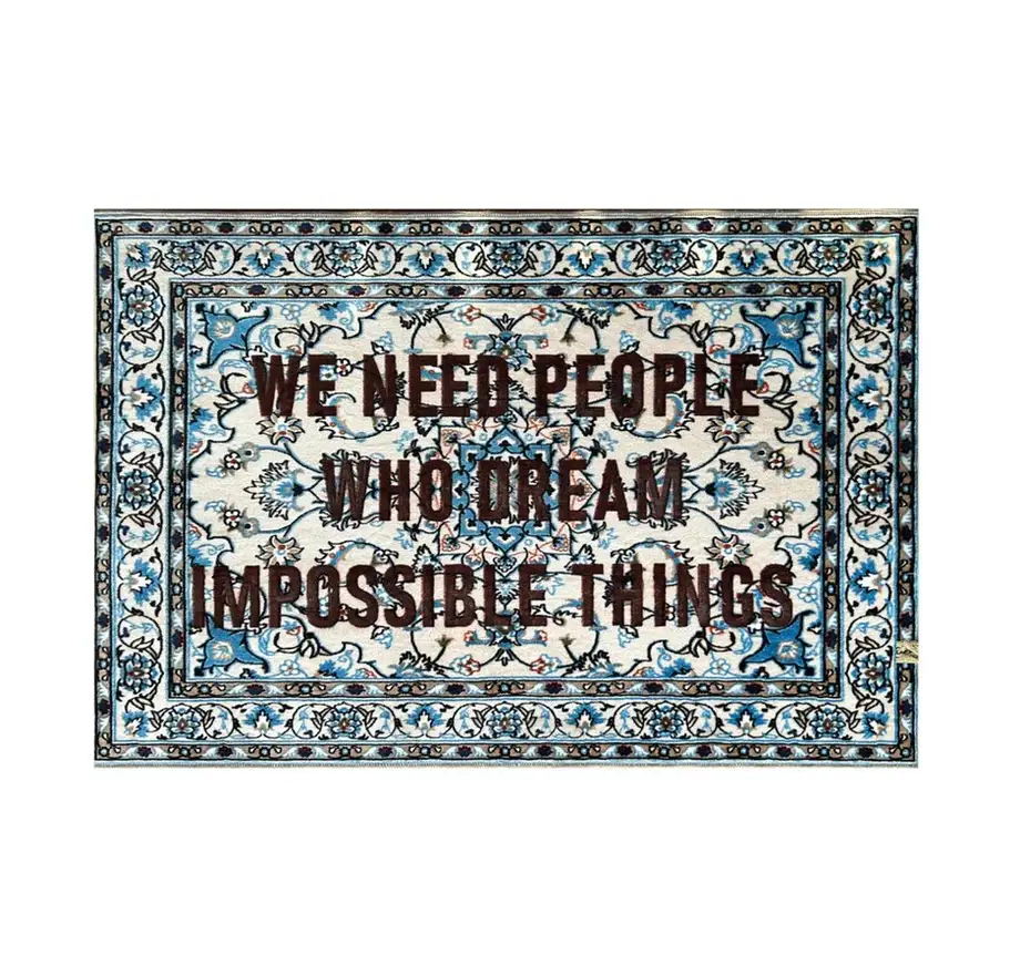 Seletti Burnt Carpet We Need People 180x120