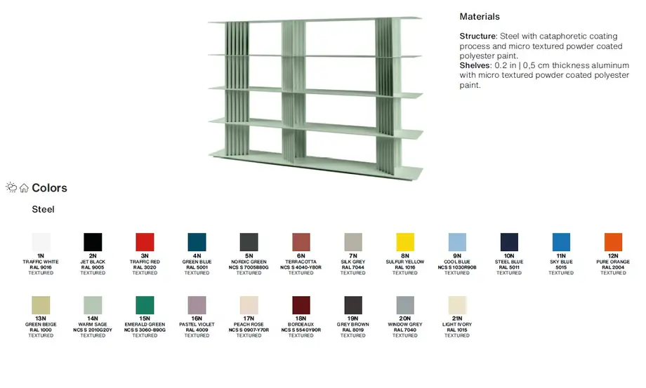 RS Barcelona Plec Shelving