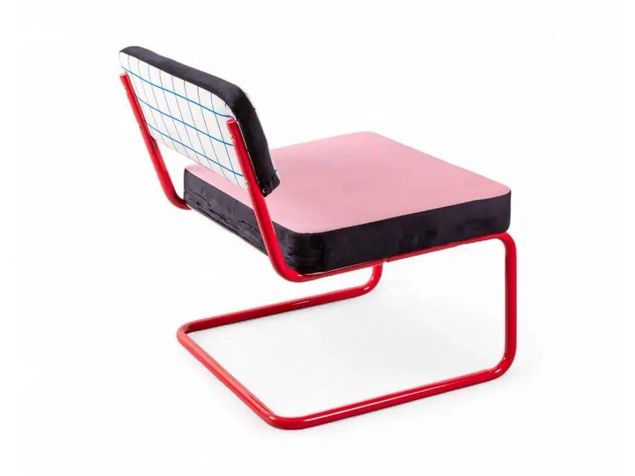 Seletti Superlounge Chair Blue Grid