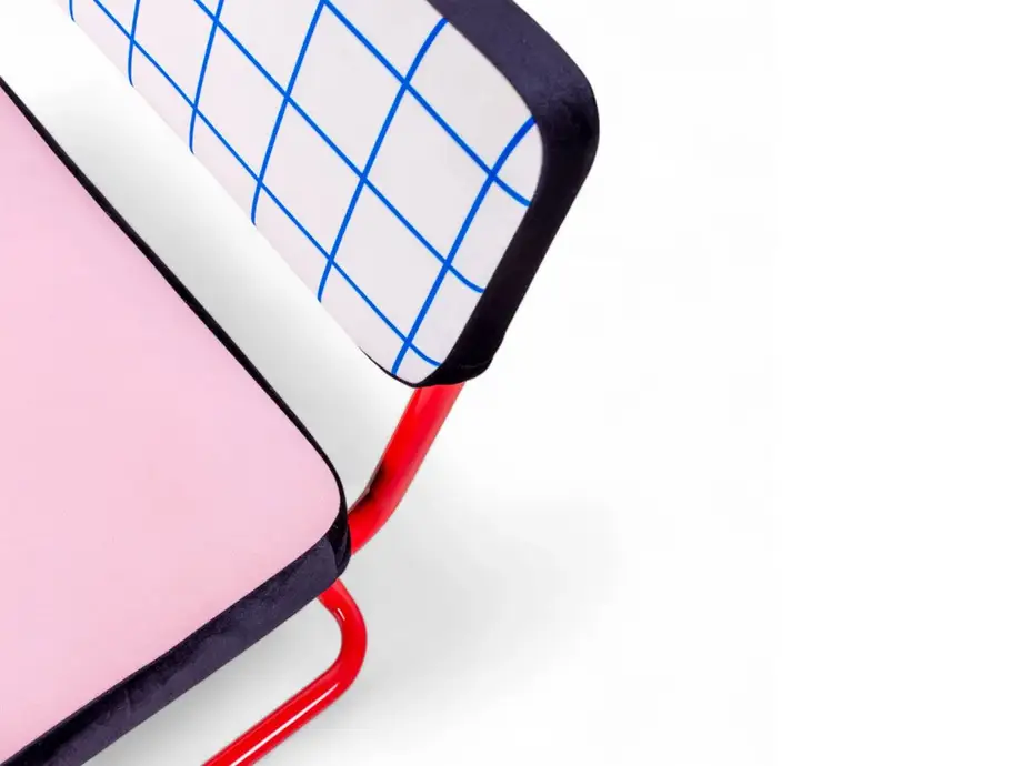 Seletti Superlounge Chair Blue Grid