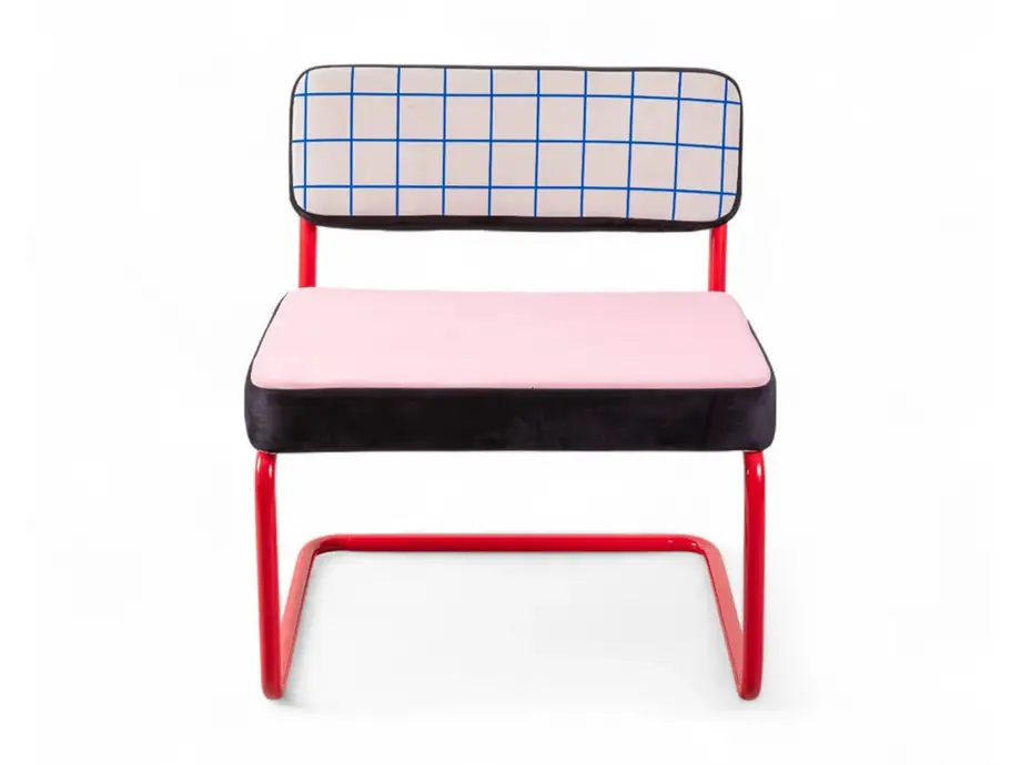 Seletti Superlounge Chair Blue Grid