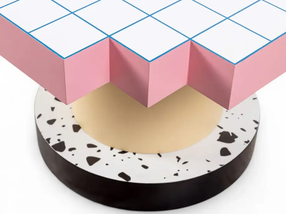 Seletti Supercoffee Table Blue Grid