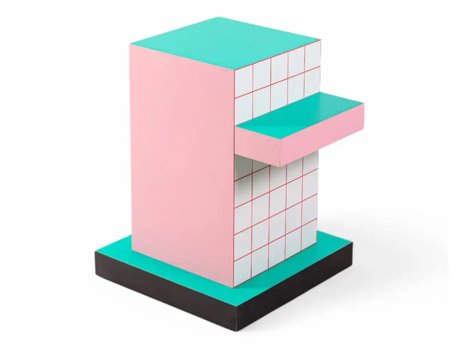 Seletti Superside Table Red Grid