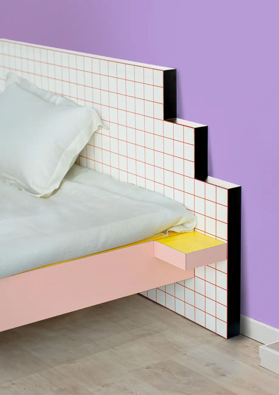 Seletti Superbed Red Grid