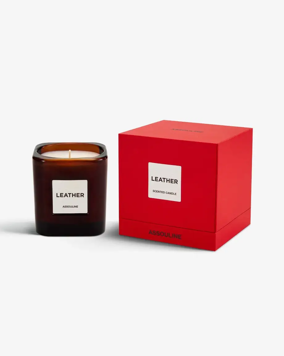 Library Candle Leather - Library Collection