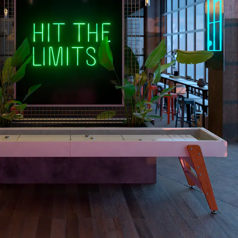 RS Barcelona Track Shuffleboard Table Indoor
