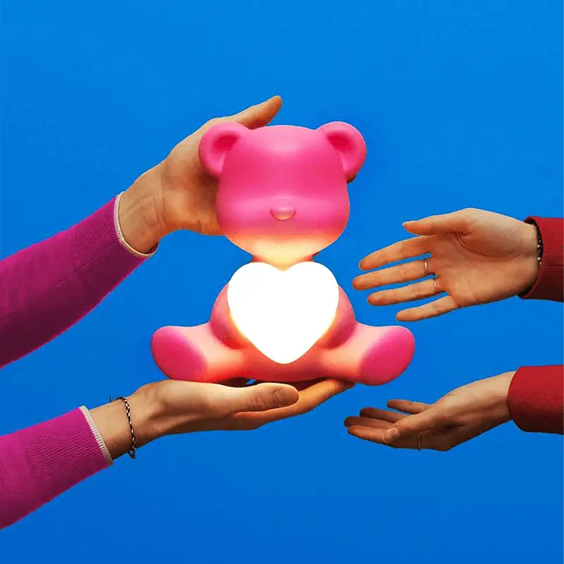 Qeeboo Teddy Love XS Lamp with rechargeable led