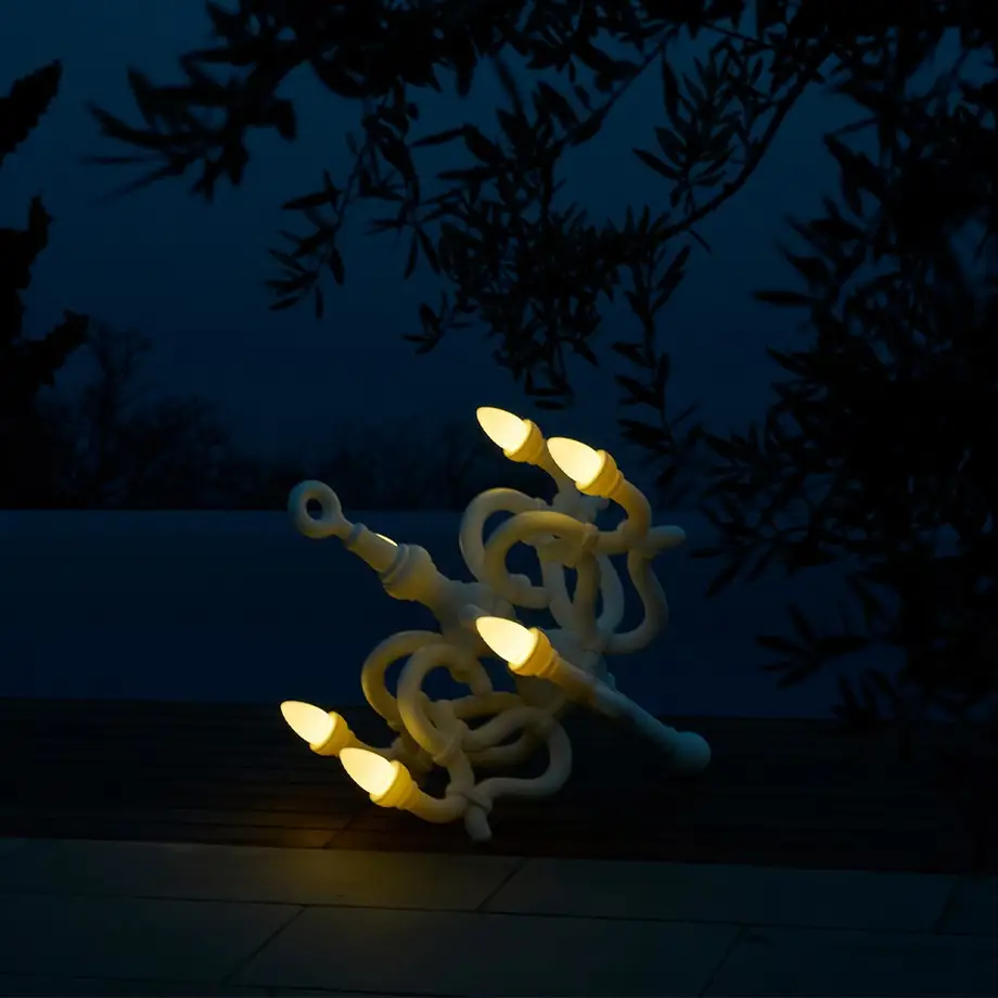 Qeeboo Fallen Chandelier M White Showroom sale 