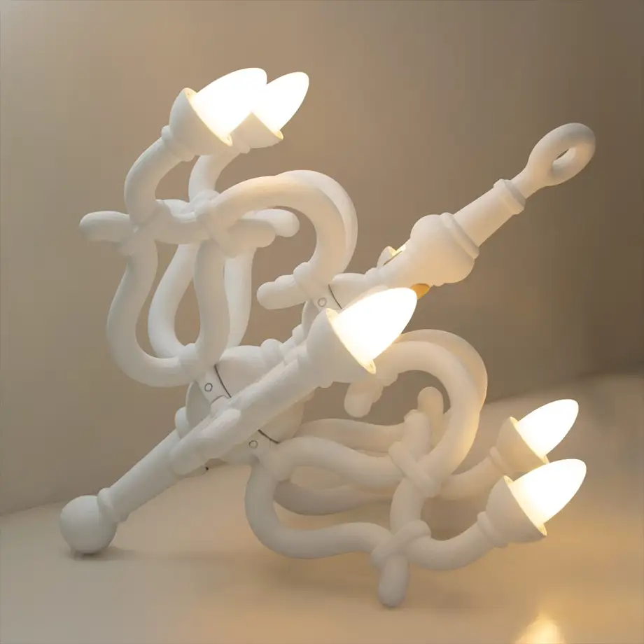 Qeeboo Fallen Chandelier M White Showroom sale 