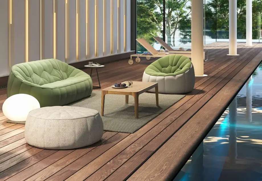Ligne Roset Ottoman Sofa Outdoor