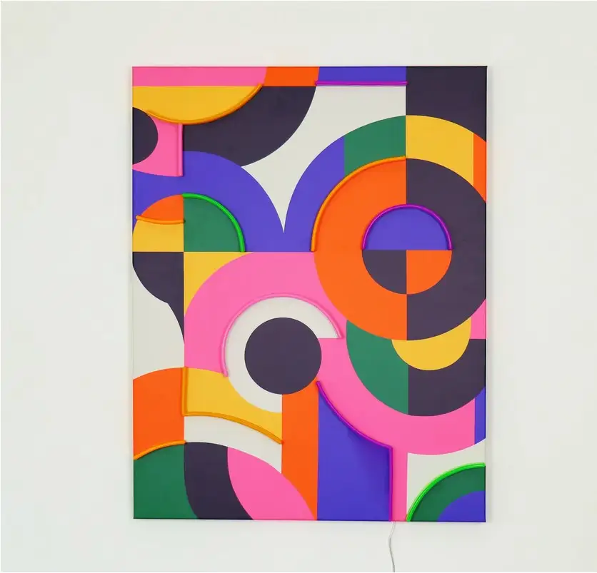 Abstract Wall Artwork Led