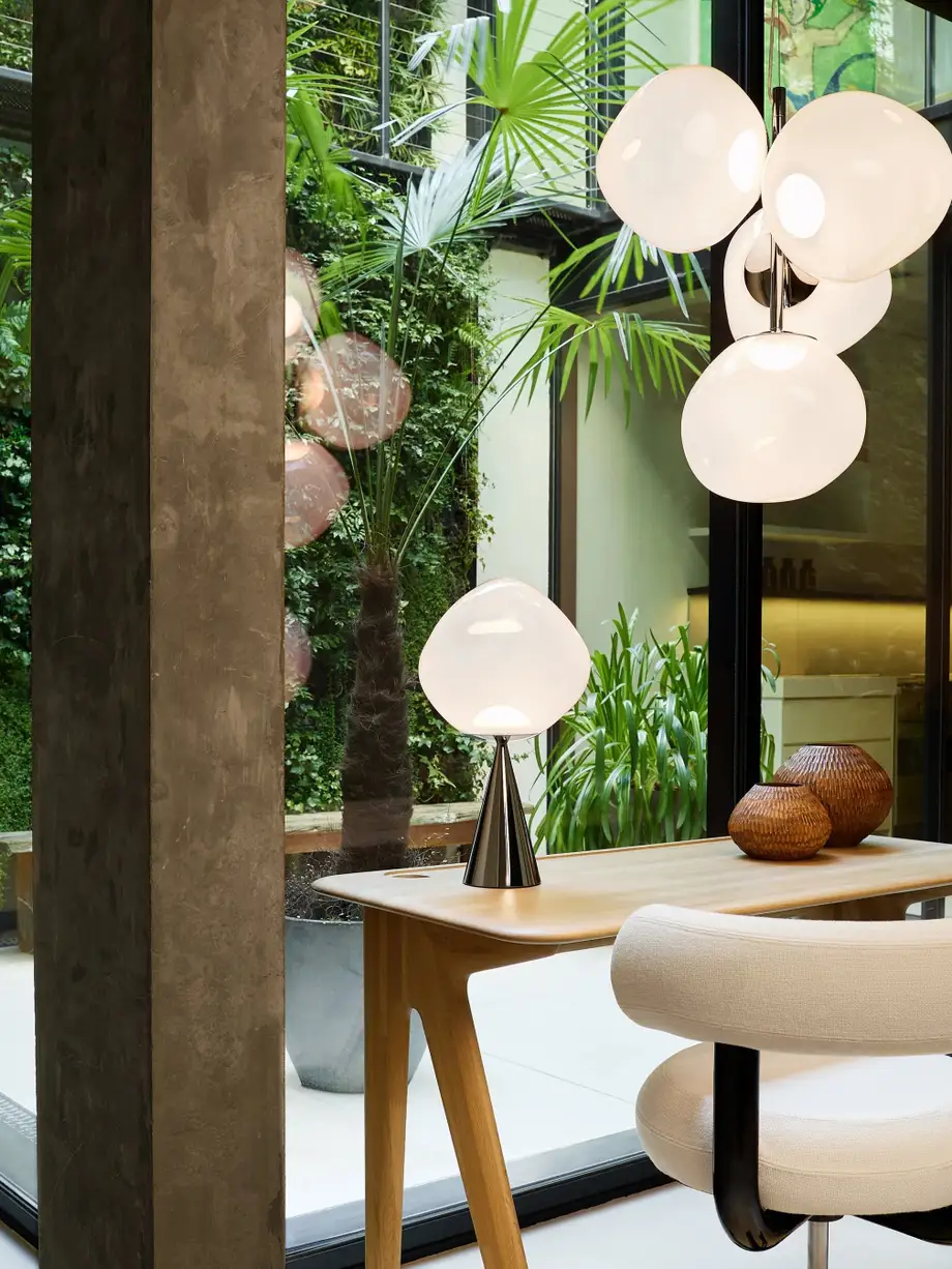 Tom Dixon Melt Opal Fat Cone Table Led
