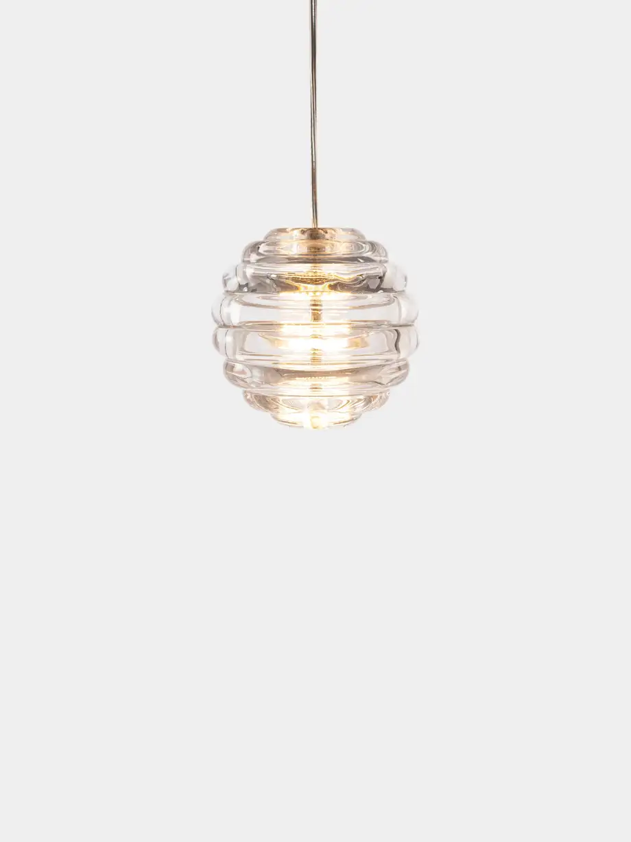 Tom Dixon Press Mini Sphere Clear Pendant Led