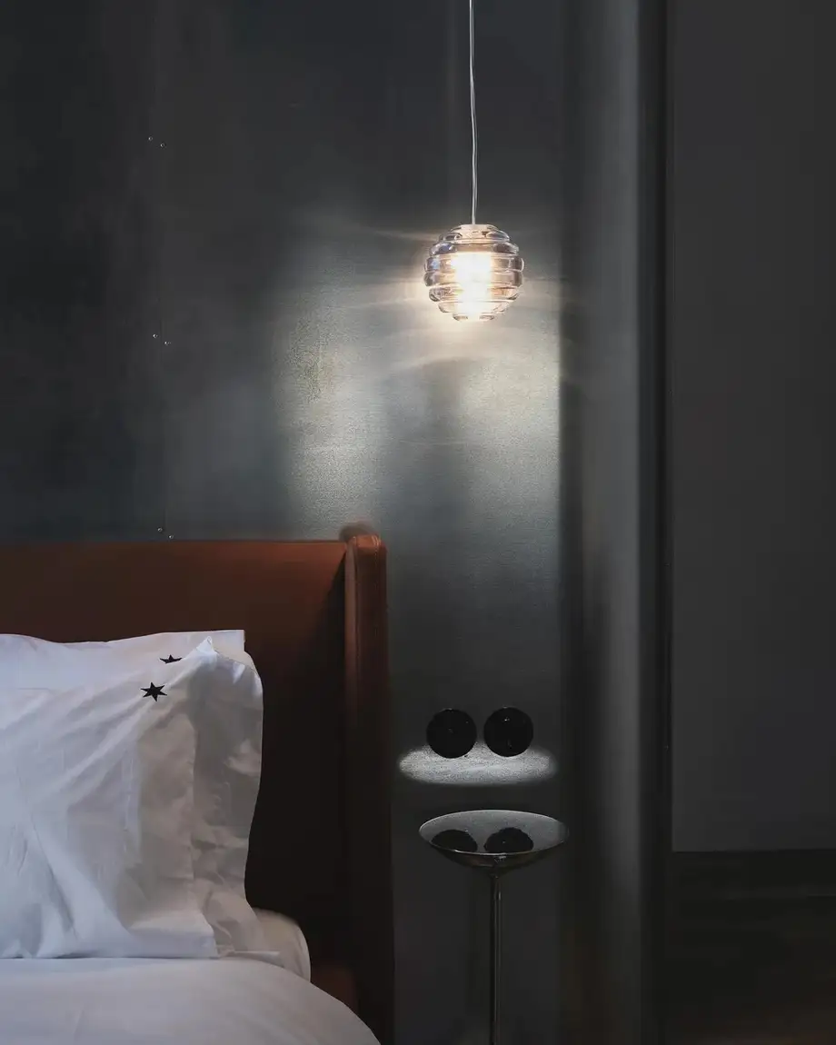 Tom Dixon Press Mini Sphere Clear Pendant Led