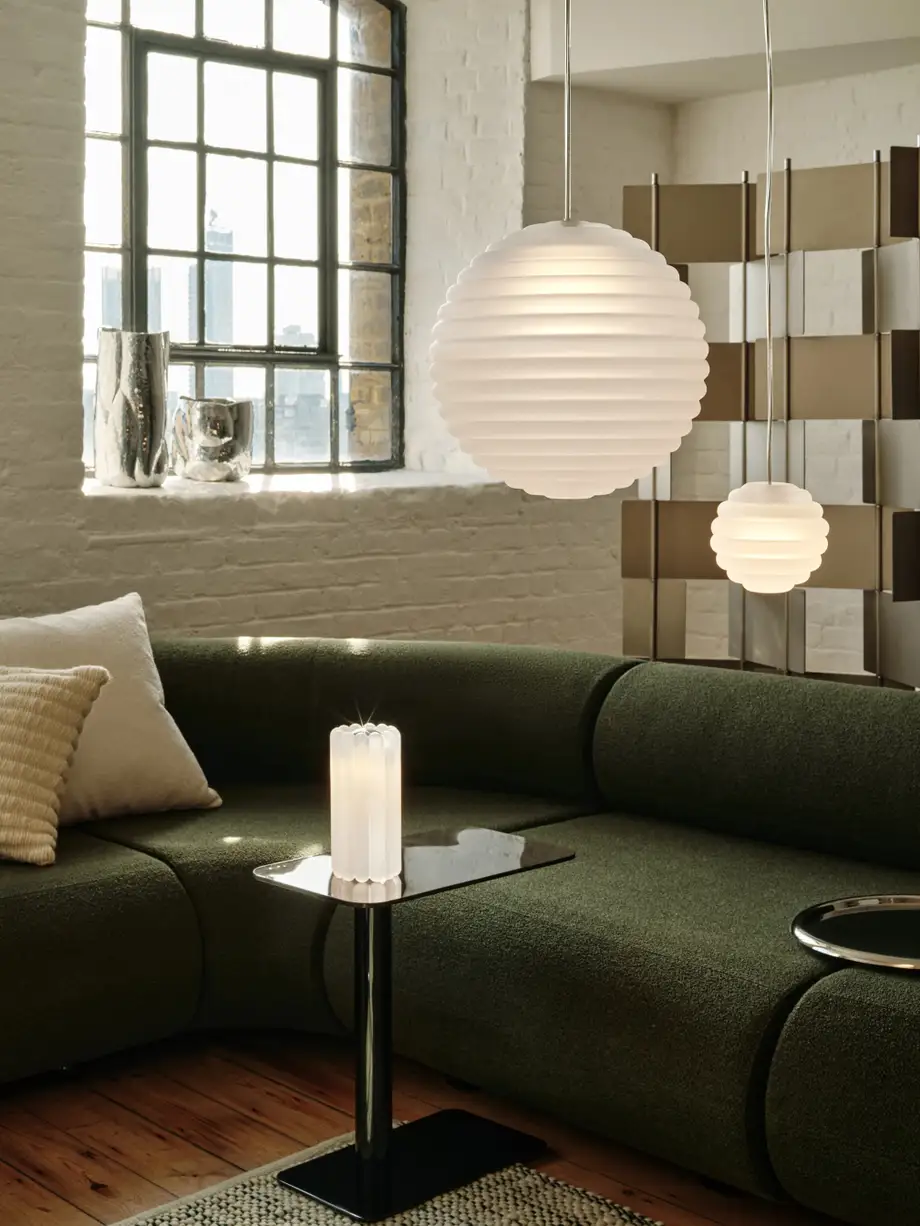 Tom Dixon Press Mini Sphere Frosted Pendant Led