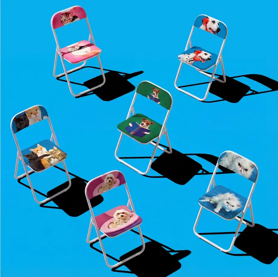 Seletti Toiletpaper Pets Folding Chair - BFF
