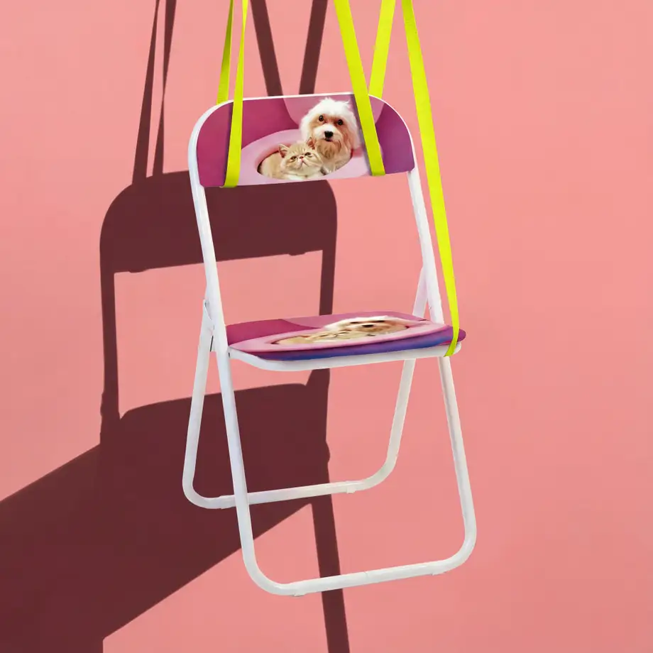 Seletti Toiletpaper Pets Folding Chair - BFF
