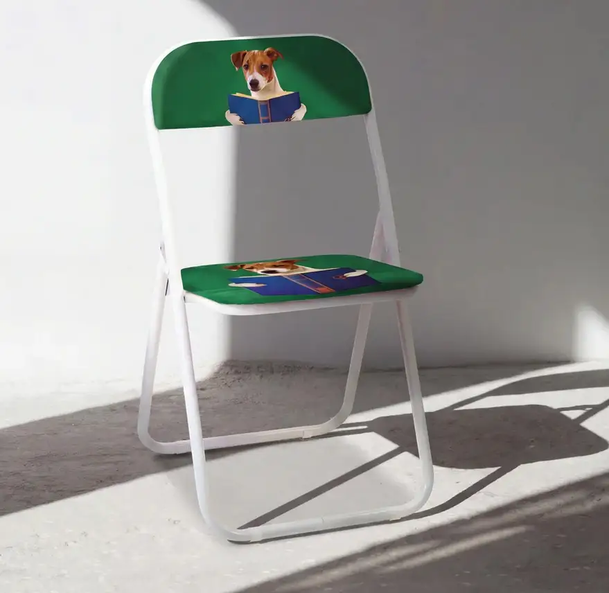 Seletti Toiletpaper Pets Folding Chair - Nerdy Dog