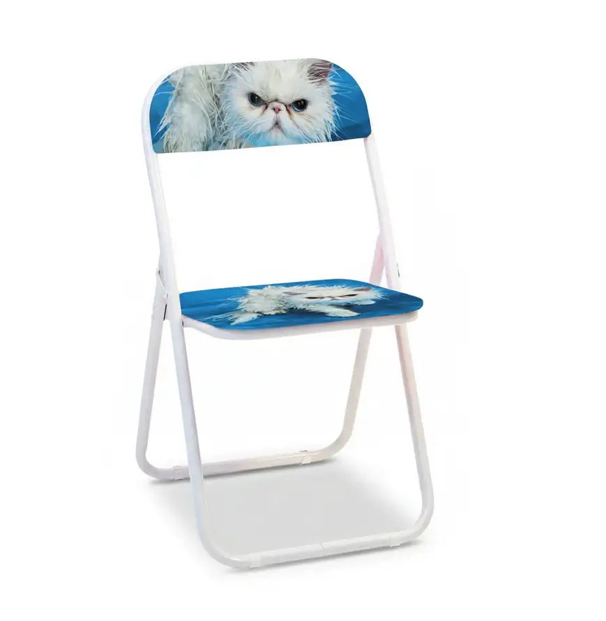 Seletti Toiletpaper Pets Folding Chair - Angry Cat 