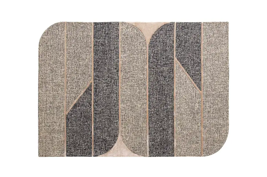 Saba Graphic Carpet Grey