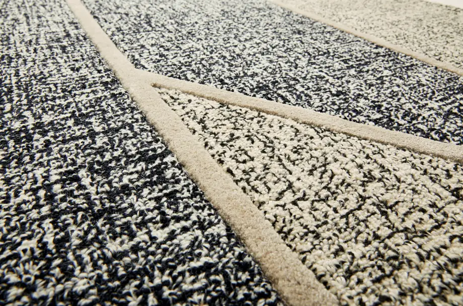Saba Graphic Carpet Grey