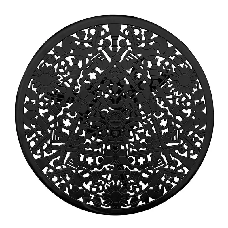 Seletti Industry Collection Aluminium Round Table Black