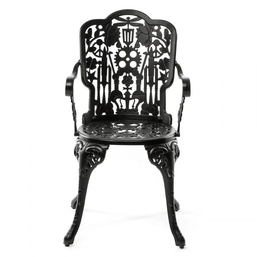 Seletti Industry Collection Aluminium Armchair Black