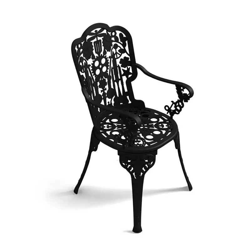 Seletti Industry Collection Aluminium Armchair Black