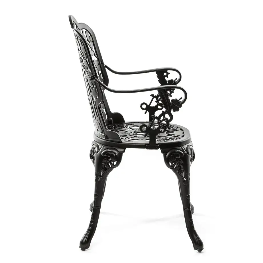 Seletti Industry Collection Aluminium Armchair Black