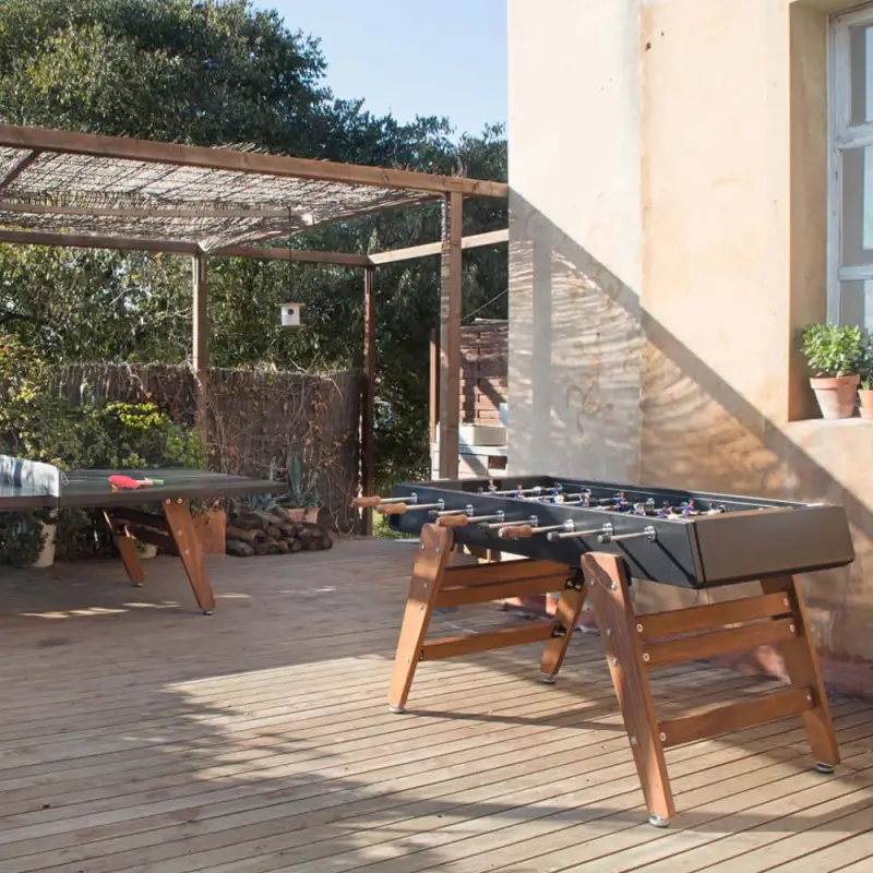 RS Barcelona RS3 Wood Football Table Indoor/Outdoor