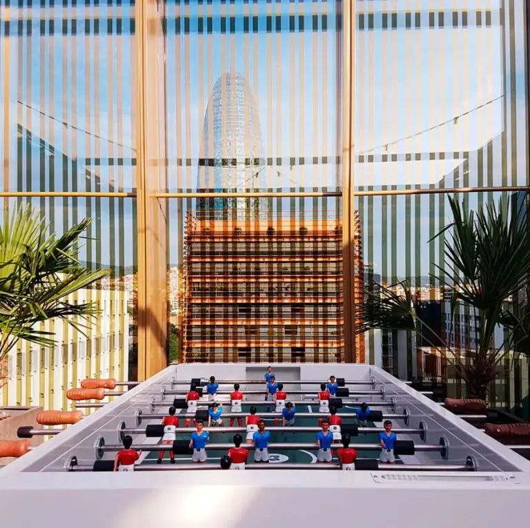 RS Barcelona RS3 Wood Football Table Indoor/Outdoor
