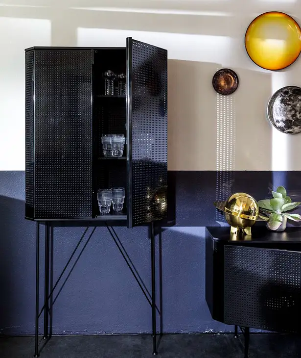 Diesel with Moroso Perf Sideboard/Bar Cabinet