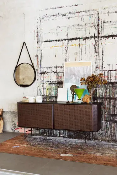 Diesel with Moroso Perf Sideboard/Bar Cabinet