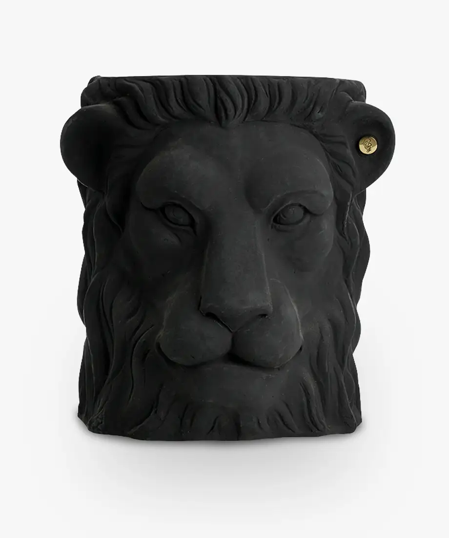Garden Glory Lion Pot Big Black