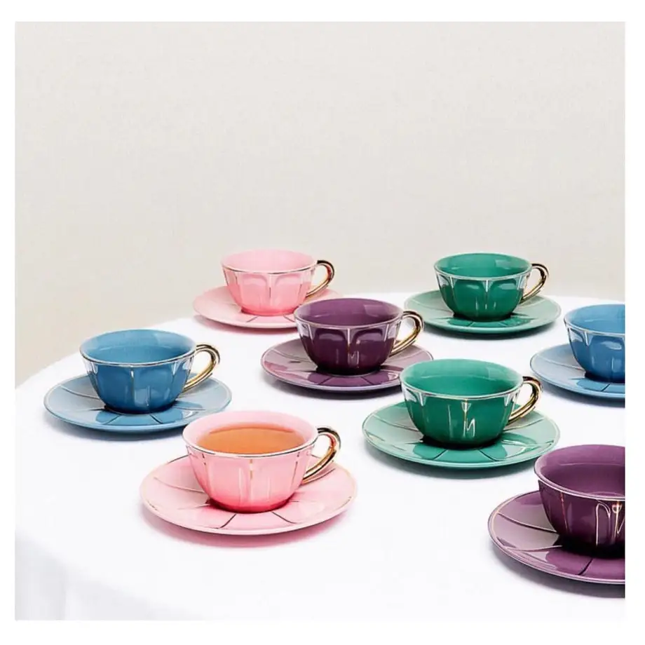 Vintage Pastel Coffee/Tea Set